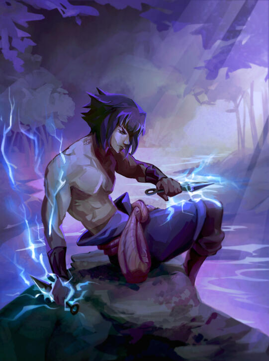 Rendered Illustration - Sasuke