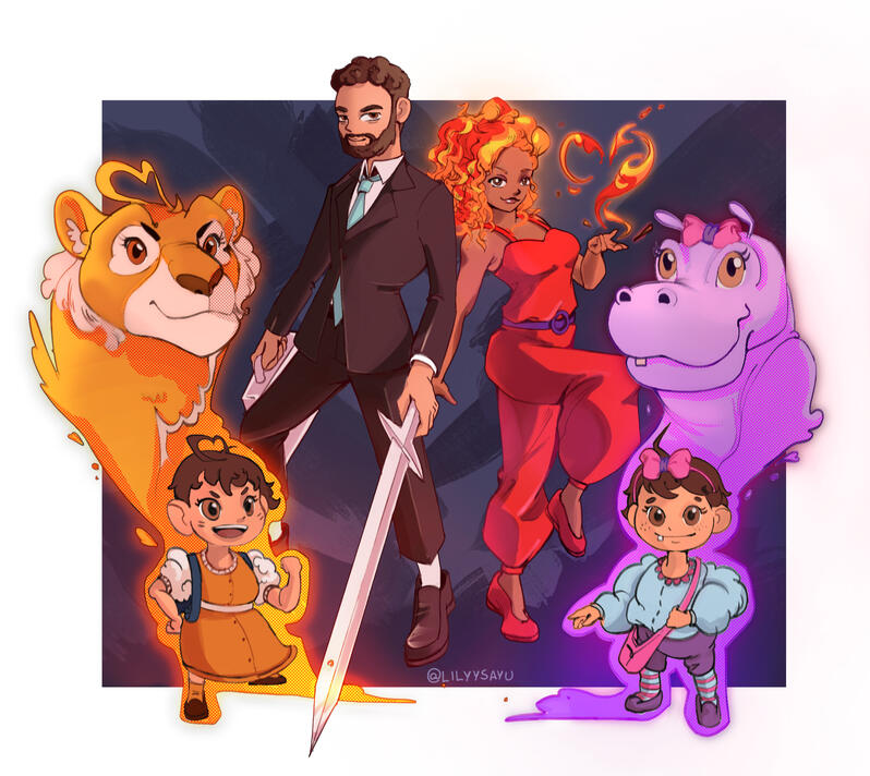 Character Design and Cell Shading Illustration