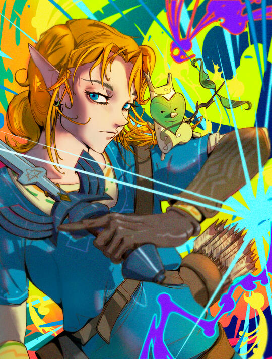 Cell Shading Illustration - Link